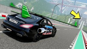 КАКАЯ МАШИНА ПРЫГНЕТ ДАЛЬШЕ С ОГРОМНОГО ТРАМПЛИНА В BEAM NG DRIVE!