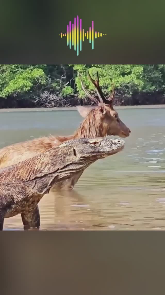 Комодский варан поймал оленя. Дракон комодо в деле