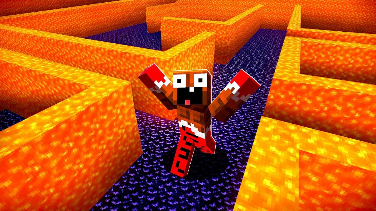 САМАЯ ЗАЩИЩЁННАЯ ЛАВА ТЮРЬМА в Майнкрафт!😱 смотреть онлайн