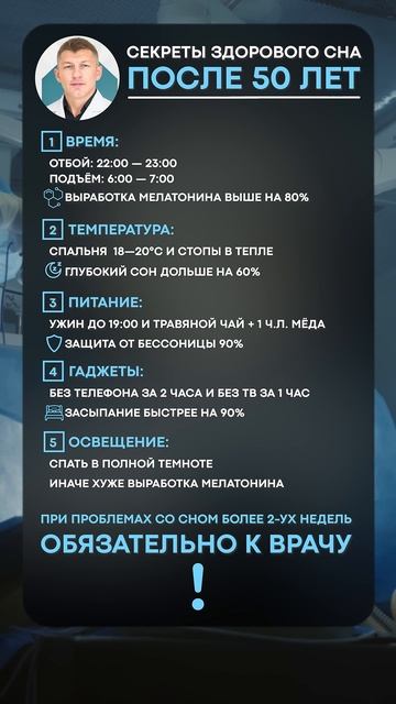 5 СЕКРЕТОВ здорового сна после 50! #организм #здоровье #сон смотреть онлайн