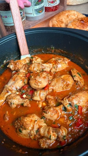 Чахохбили с курицей в казане