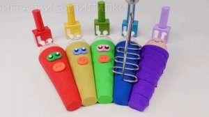 ЛЕПИМ ВЕСЕЛЫЕ ЯРКИЕ ФИГУРКИ ИЗ КИНЕТИЧЕСКОГО ПЕСКА  ВИДЕО МУЛЬТИКИ ДЛЯ ДЕТЕЙ КАНАЛ ИГРАЛКИ-ЗАЛИПАЛКИ