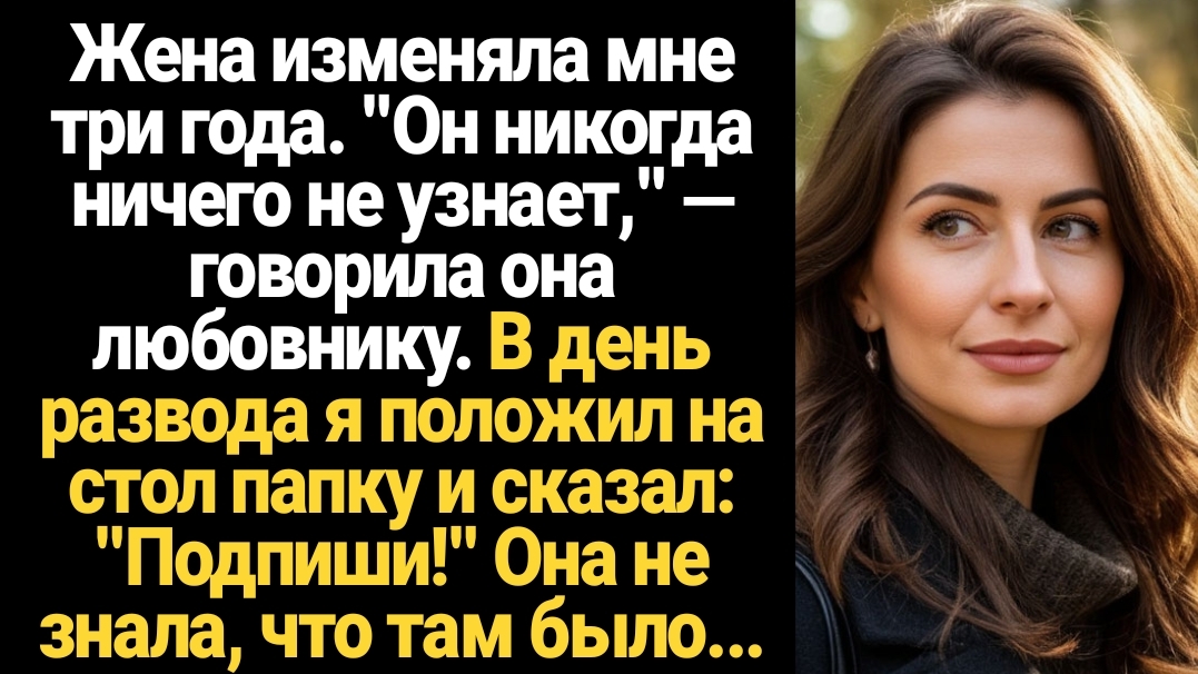 ИСТОРИИ ИЗ ЖИЗНИ/Жена изменяла мне три года, я подал на развод и принес ей бумаги смотреть онлайн