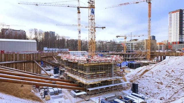 ЖК «MYPRIORITY Мневники» — съёмка с воздуха декабрь 2025 смотреть онлайн