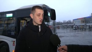 Сегодня, по маршруту «Макеевка – Донецк», в свои первые рейсы вышли новые большие автобусы