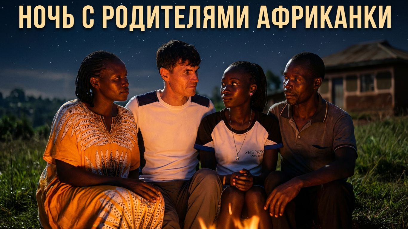 НОЧЛЕГ у РОДИТЕЛЕЙ АФРИКАНКИ / ДЕРЕВНЯ КЕНИИ ( архив ) смотреть онлайн