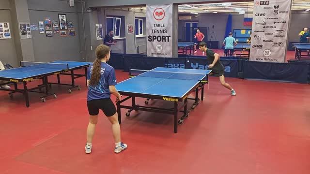 отбор Грязнов Г. (611) - Попова М. (283) 08.01 настольный теннис Любительский турнир смотреть онлайн