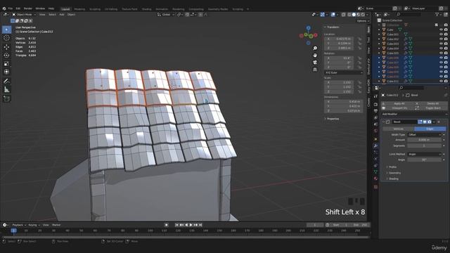 6 - How to Fill ceiling use propertional editing смотреть онлайн
