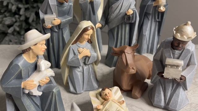 Набор фигурок ВОЛХВЫ И СВЯТОЕ СЕМЕЙСТВО, полистоун, 20 см, 11 шт., XNA23016451