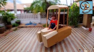 Делаем полицейскую машину из картона.