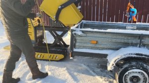 Мини-думпер Rippa RD06. 
Высота выгрузки и габаритные размеры.