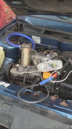 Двигатель машины работает на парах от увлажнителя воздуха