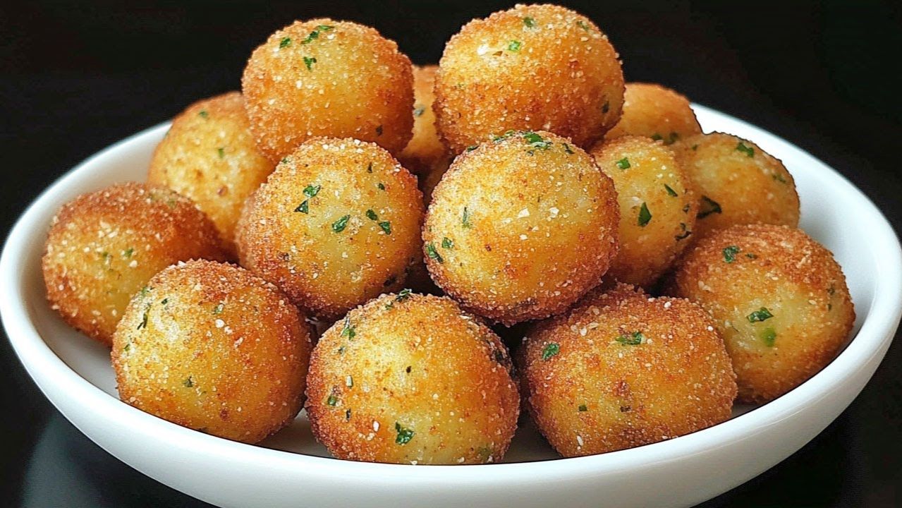 Картофельные шарики — хрустящие снаружи, нежные внутри 🥔
