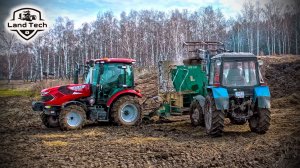 Трактор ОПТИТЭК ATLAS TB 854 работает на ферме с низким потолком. МТЗ не смог. Обзор