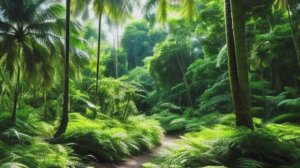 Звук природы. Пение птицы Камышовка каролинская в тропическом лесу