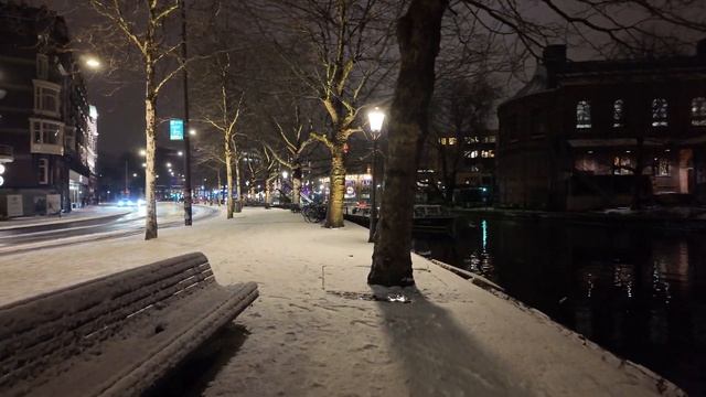 Амстердам 2026 снегопад улицы как никогда раньше ❄️ смотреть онлайн