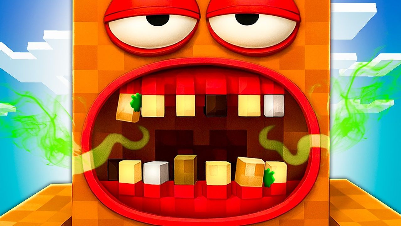 У ЛЁНИ УЖАСНЫЕ ЗУБЫ 😱 Я ПЫТАЛСЯ ИХ СПАСТИ В МАЙНКРАФТ! смотреть онлайн
