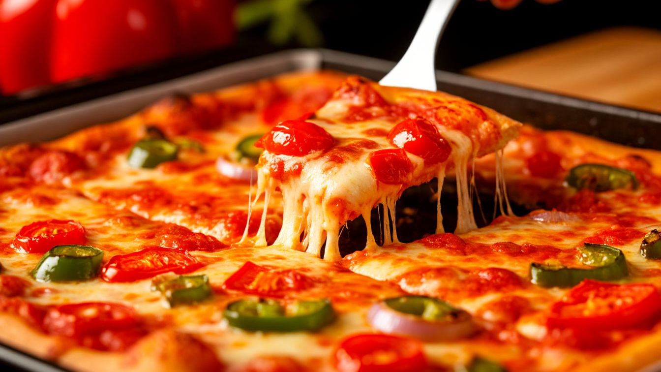 ЛЕНИВАЯ ПИЦЦА за 5 МИНУТ! 🍕 Тесто руками трогать НЕ НАДО! Всё смешал и в духовку смотреть онлайн