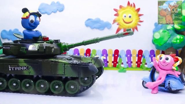 Негодяй за рулем танка. Мультики для детей смотреть онлайн