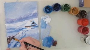 Любую картинку с интернета можно Лекго Нарисовать по своему. Живопись для начинающих. Гуашь.