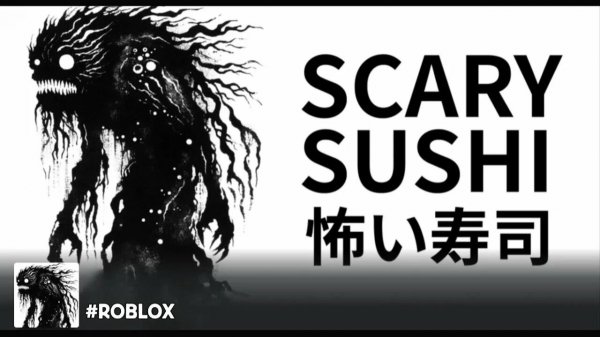 Играю в Scary Sushi с Артёмом. Roblox