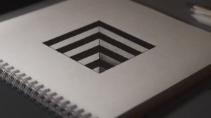 Как легко нарисовать 3Д иллюзию отверстия в бумаге!  #рисунок #иллюзия #рисование #рисуноккарандашом