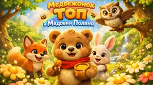 1 серия. Мишка Топ, первая серия. Медвежонок Топ и Медовая Поляна.