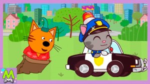 Три Кота против Говорящего Тома.Коржик и Том в Играх Догонялках.Кто Круче