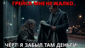 Я ОТДАЛ ПАЛЬТО ЗАМЕРЗАЮЩЕЙ, НЕ ПРОВЕРИВ КАРМАНЫ. ТО, ЧТО ОНА СДЕЛАЛА УТРОМ, ДОВЕЛО ДО СЛЁЗ.