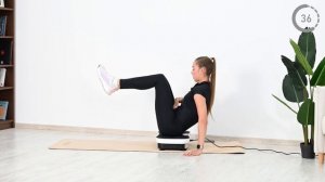 Упражнения на пресс на виброплатформе / тренировка до?