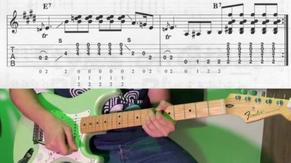 Blues inE (guitar solo,backing track)