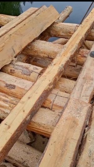 Новый мост,укладка плах!