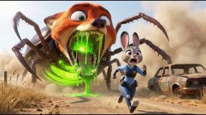 Хитрый лис Ник Уайлд сходит с ума после того, как съел волшебного жука