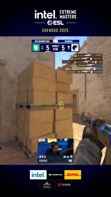Лучшие моменты CS: Kyousuke делает эйс на IEM Chengdu #cs2 #counter Strike #falcons #donk #monesy