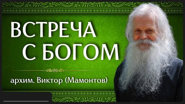 ВСТРЕЧА С БОГОМ _ архим. Виктор (Мамонтов) смотреть онлайн