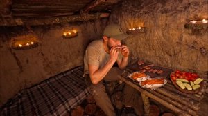 Как построить незаметную землянку между деревьями