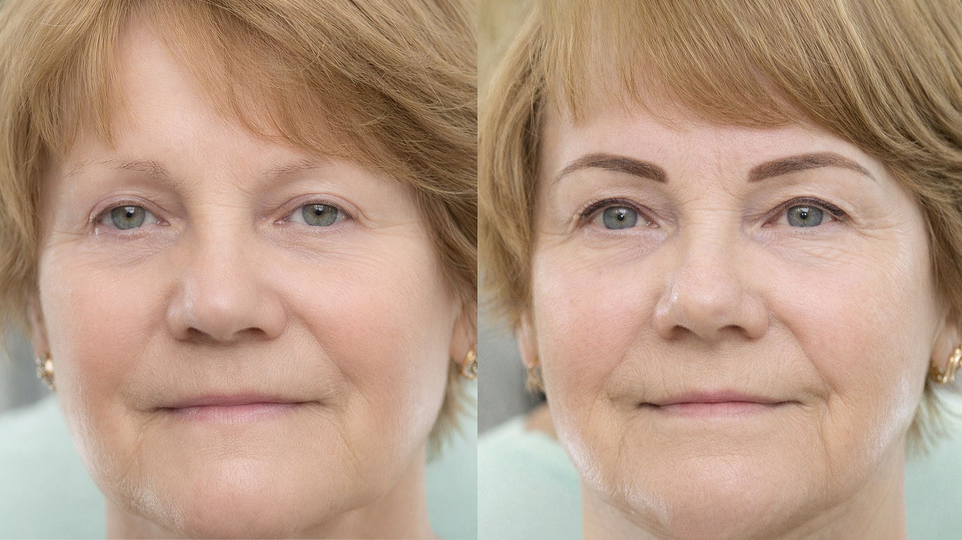 Возрастной. Несмываемый. Перманентный макияж. Брови и стрелки. смотреть онлайн