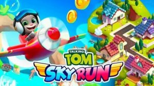 Talking Tom. Sky run. Том в небе , воздушный забег в тропиках