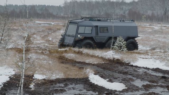 6-ти колесный гибридный вездеход БРо смотреть онлайн