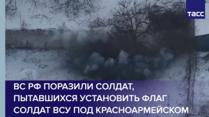 ВС РФ поразили под Красноармейском пытавшихся установить флаг солдат ВСУ