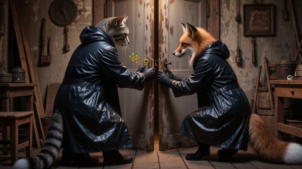 Алиса и Базилио днём служат в полиции, а по ночам выходят на дело _ AI cabaret rock фантасмагория