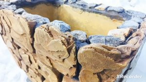 вазон для цветов на 40 литров из арт бетона..