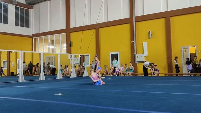 ЖП 2 юношеский разряд, Дегтярева Диана - Кораблева Анастасия, ШСА ОСЬ, Комбинированное упражнение