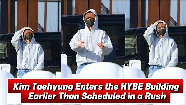 Тэхён прибыл в ХАЙБ гораздо раньше и в спешке: что случилось? Новости BTS 2026! смотреть онлайн