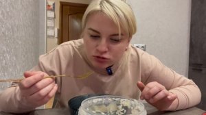 Мой ужин / вкусно/ Дамплинги с мясом и огурцом / коралловые грибы/