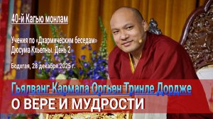 Кармапа о вере и мудрости