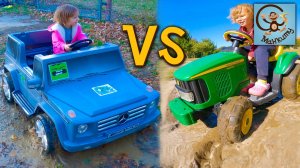 Джип и Трактор против грязи