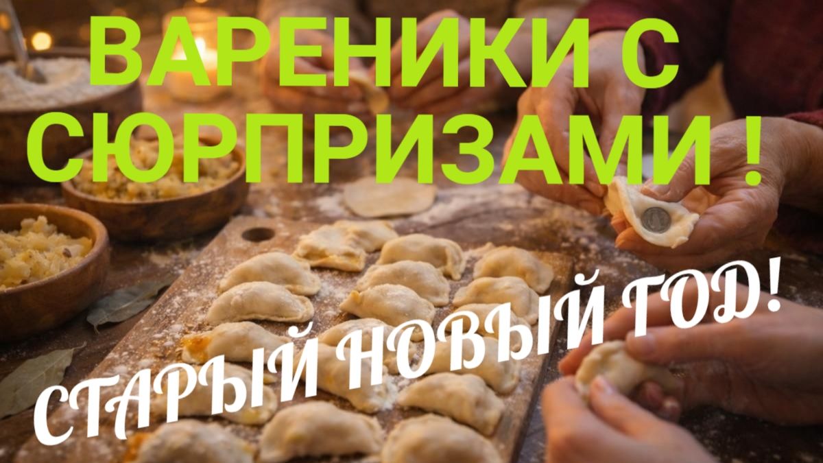 ВАРЕНИКИ С СЮРПРИЗАМИ! СТАРЫЙ НОВЫЙ ГОД! ВСЕХ С ПРАЗДНИКОМ смотреть онлайн