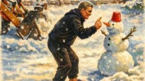 Оренбургский тракторист стал звездой интернета после спасения снеговика