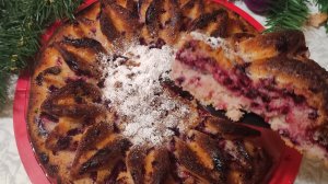 СуперКухня! Пирог с лимоном и ягодами. Все замешала и запекла.